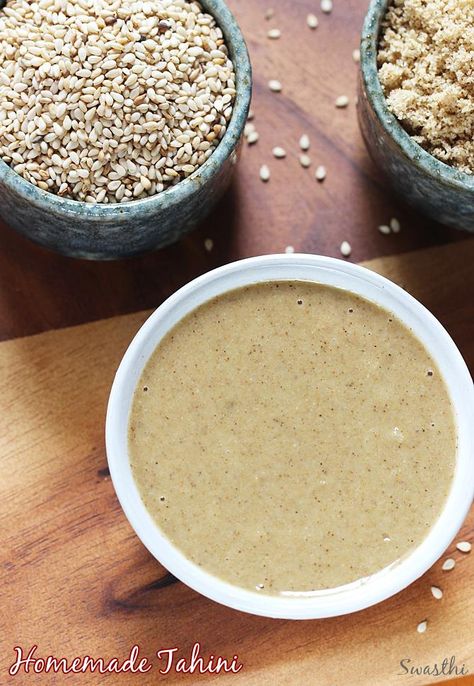 Tahini recipe | How to make tahini (Sesame paste) Sauce For Falafel, Sesame Dipping Sauce, Make Tahini, How To Make Tahini, Ragi Dosa, Best Hummus Recipe, Sesame Paste, Homemade Tahini, Tahini Recipe