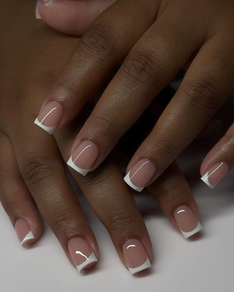 At the beginning of my career, I really hated French tips but I have come to realise they are truly the true essence of nail designs, they make you feel so feminine and refined❄️ 🤍 them #dovenailsbysharon French Tip Nails Natural Nail, Short Oval Nails French Tip, French Tip On Natural Nails, Oval Nails French, French Tip With Gold, Classic French Tip Nails, Colorful French Tips, Girl Hygiene, Classic French Tip