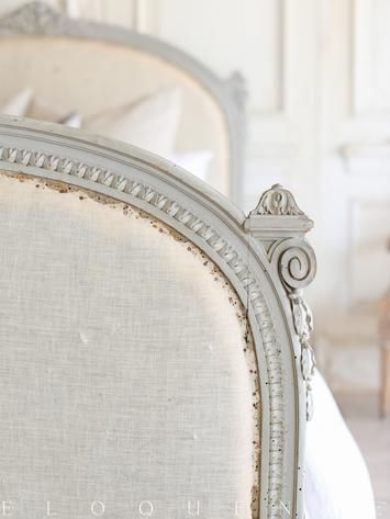 Diy French Headboard, French Country Beds, French Country Bed Frame, French Country Master Bed, French Country Bedrooms Romantic, French Country King Size Bed, French Country Cottage Bedroom, Country Beds, French Country 4 Poster Bed