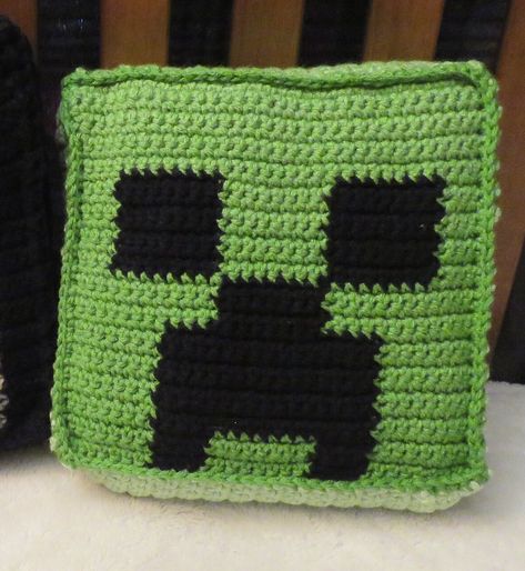 Excited to share this item from my #etsy shop: Minecraft Inspired Creeper Block Pillow Crochet Pattern #green #black #pillow #crochetpattern #minecraft #block #videogame #kids Crochet Minecraft Plushies, Crochet Minecraft Pattern Free, Creeper Pattern, Minecraft Crochet Patterns, Minecraft Pillow, Alex Minecraft, Shop Minecraft, Minecraft Crochet, Pillows Crochet