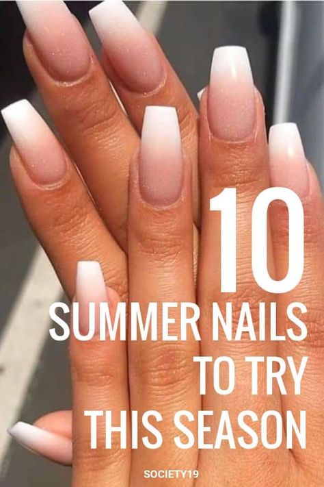 German Nails, Nail Designs Trends, Trendy Nails Ideas, Small Beach Weddings, Wedding Acrylic Nails, Mani Monday, Ombre Acrylic, Fun Summer Nails, Summer Nails Beach