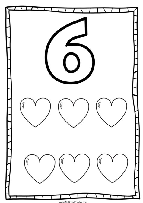 Number 6 Activity For Preschool, Number 6 Preschool Activities, Number 6 Activity, Number 6 Worksheets For Preschool, Number 6 Activities For Preschool, Kids Learning Numbers, Diorama Kids, Alphabet Flash Cards Printable, Babysitting Activities