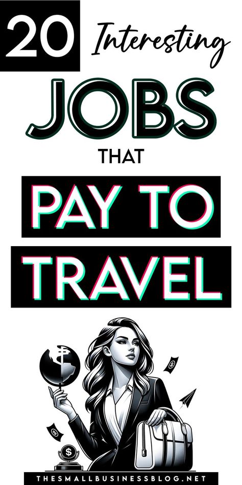 20+ Jobs That Pay You to Travel Make Money While Traveling, Small Business Blog, Ways To Make Money, Make Money Fast, Fast Money, Business Blog, Money From Home, Money Tips, Online Jobs