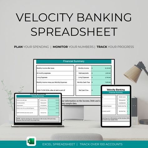 Excel Spreadsheet - Help you control debt Finances Spreadsheet, Bill Spreadsheet Excel, Financial Spreadsheet, Velocity Banking, Velocity Banking Spreadsheet, Velocity Banking With Credit Card, Infinite Banking, Monthly Expenses, Excel Spreadsheets