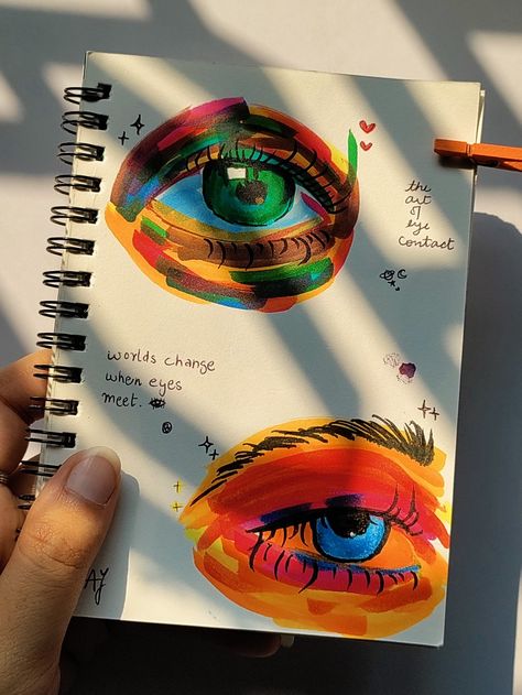 Eyes Journal Art, Asthetic Sketchs, Abstract Eye, Art Journal Therapy, Abstract Art Painting Diy, Sketchbook Art Journal, Art Painting Gallery, Graffiti Wall Art, Art Diary