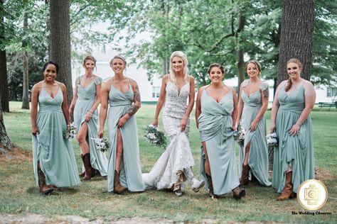 Wedding With Cowboy Boots, Bridesmaids Dresses With Cowboy Boots, Western Bridesmaid Dresses With Boots, Bridesmaid Dress With Boots, Bridesmaid Boots Long Dress, Country Wedding Bridesmaids Dresses With Boots, Country Bridesmaid Dresses With Boots, Bridesmaid Dresses With Cowboy Boots, Bridesmaids With Cowboy Boots