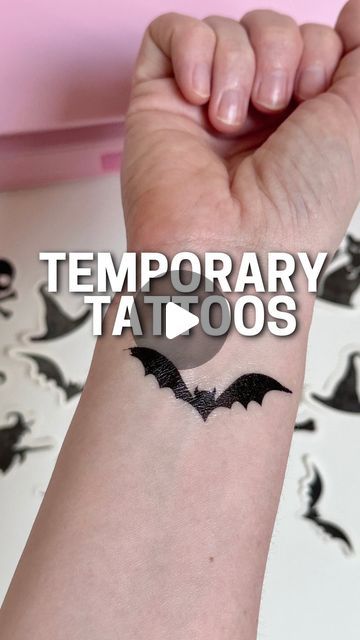 Creative Fabrica on Instagram: "👻 Spooky season just got an upgrade with DIY Halloween temporary tattoos! ✨ These are scarily easy to make and perfect for adding a little frightful fun to your look. 🦇 Drop a ‘🖤’ if you’re trying this and tag us in your spooky designs! 💀
.
#CreativeFabricaCrafts #Cricut #HalloweenTemporaryTattoos #HalloweenTattoos #TemporaryTattoos #SpookyCrafts #CricutCraft" Easy Halloween Tattoos, Fake Tattoo Diy, Diy Temporary Tattoo, Spooky Designs, Halloween Tattoos, Fake Tattoos, Easy Halloween, Diy Halloween, Temporary Tattoos