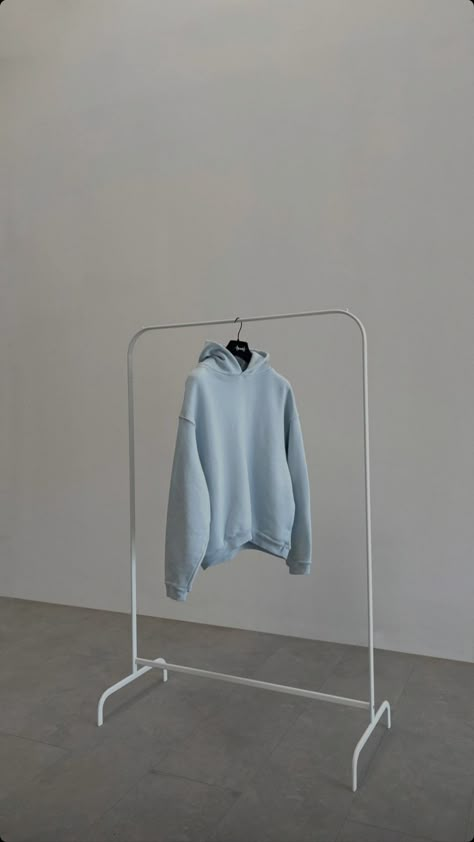 Hoodies On A Rack, Hanging Clothing Photography, How To Take Clothing Pictures To Sell, Aesthetic Clothes Photoshoot, Off Figure Clothing Photography, Clothing Shoot Ideas Without Model, Faceless Clothing Photography, Clothing Brand Studio Shoot, Clothing Photo Shoot Ideas