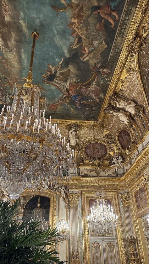 Napoleon’s apartments in the Louvre paris Napoleon Apartment Paris, Dream House Aesthetic, Vintage Hollywood Glamour, Cathedral Architecture, Baroque Architecture, Louvre Paris, The Louvre, Beautiful Castles, Great Tattoos