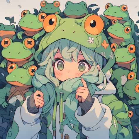 Frog Illustration, Arte Do Kawaii, Frog Art, Gems Art, 캐릭터 드로잉, Mushroom Art, Cute Frogs, Art And Illustration, 영감을 주는 캐릭터