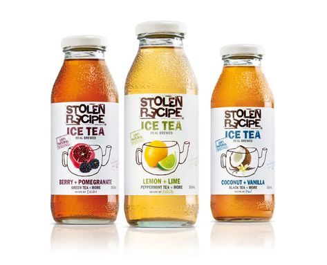 Iced Tea Brands, Stolen Recipe, Kaya Toast, Tea Box Design, Coconut Tea, Brilliant Packaging, Tea Packaging Design, Drink Packaging, Water Kefir