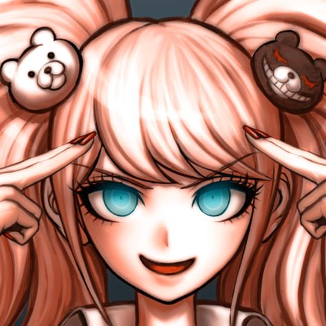 Danganronpa Junko, Byakuya Togami, Junko Enoshima, Makoto Naegi, Danganronpa Trigger Happy Havoc, Danganronpa 1, Danganronpa Memes, Do Cute, Trigger Happy Havoc