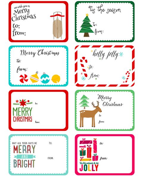 Free Printable Christmas Label Templates by @Angie Sandy Design & Illustration in a whimsical design Free Printable Christmas Labels, Christmas Labels Template, Christmas Tag Templates, Free Christmas Tags, Christmas Printable Labels, Christmas Gift Tags Template, Free Printable Christmas Gift Tags, Christmas Gift Tags Free, Holiday Gift Tags Printable