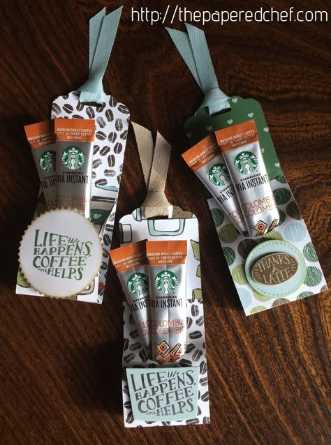 Instant Starbucks Coffee Break Treats - The Papered Chef Confirmation Cakes, Coffee Treats, Thanks A Latte, Cars Ideas, Starbucks Gift, Coffee Cards, Coffee Crafts, Treat Holders, Cake Card