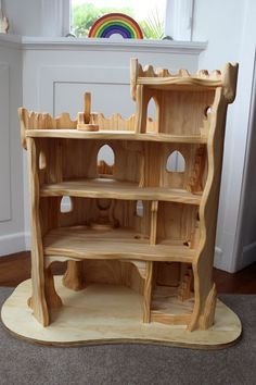 Wooden Doll House, Wooden Castle, Wooden Doll, Elf Doll, Waldorf Toys, Wooden Dollhouse, Kids Wood, Into The Woods, Wood Toys