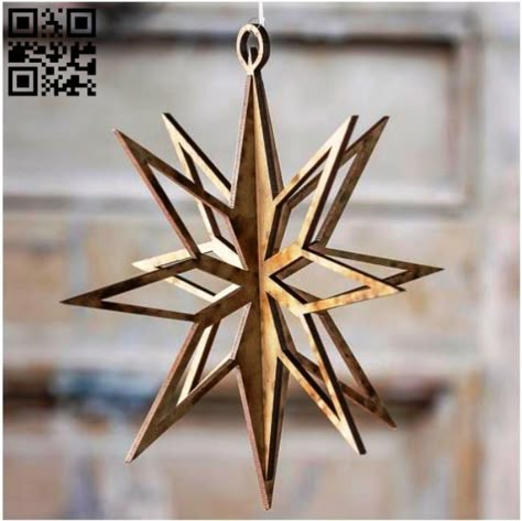 Christmas star E0018024 file cdr and dxf free vector download for laser cut – Free Download Vector Files Laser Christmas Gifts, Cnc Machine Projects, Wood Laser Ideas, Laser Cut Earrings Acrylics, Laser Cut Decor, Diy Laser Cut, Laser Cut Wood Crafts, Laser Engraved Ideas, Laser Art