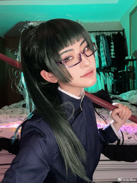 𝕊𝕒𝕧𝕖 = 𝕗𝕠𝕝𝕝𝕠𝕨 🦇 Maki Zenin Cosplay, Maki Cosplay, Maki Zenin, Female Art, Dreadlocks, Hair Styles, Hair, Beauty