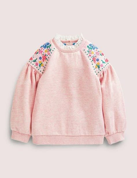 Kidswear Trends, Kid Aesthetic, Boden Kids, Girls Sweatshirts, Summer 2025, Girl Trends, Couture Mode, Embroidery On Clothes, Types Of Girls