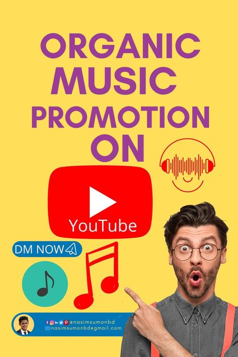 Music Promotion Ideas, Youtube Marketing Strategy, Promotion Ideas, Music Marketing, Video Seo, Ppc Advertising, Promotional Products Marketing, Music Promotion, Promotional Design