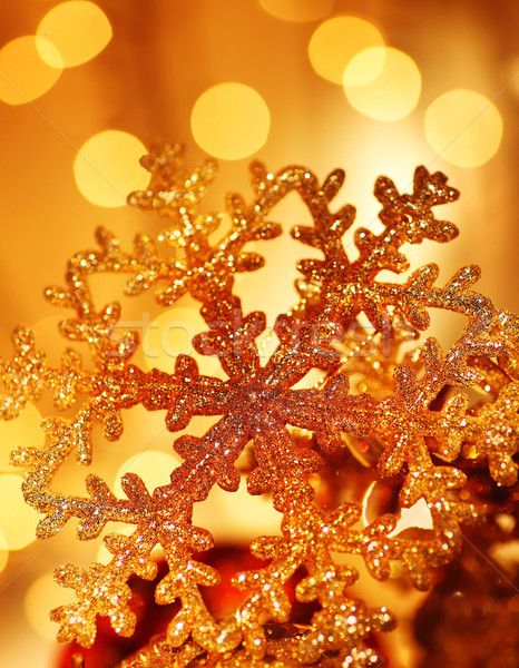 Golden snowflake Christmas tree decorations stock photo © Anna ... Clementine Christmas, Snowflake Christmas Lights, Christmas Lights Background, Orange Ornaments, Yellow Christmas, Christmas Orange, Snowflake Christmas Tree, Snowflake Photos, Orange Christmas