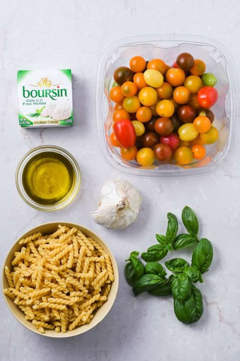 Boursin Tomato Spinach Pasta, Boursin Cheese Tomato Pasta, Boursin Cherry Tomato Pasta, Tomato Boursin Pasta Bake, Boursin And Tomato Pasta, Boursin Tomato Pasta Recipe, Boursin Pasta Sauce, Boursin Tomato Pasta, Tomato Boursin Pasta