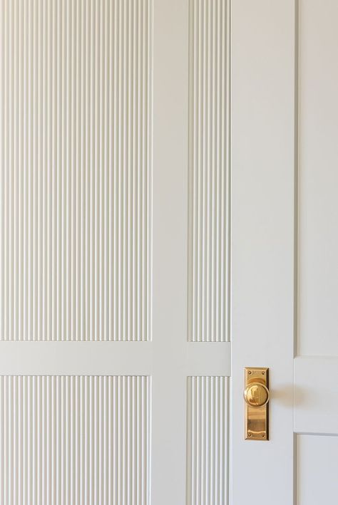 In a new build, wall treatments are key for adding layers of character and thoughtful detail, and in The McGee home, we paid close attention to our wall treatments in every room. Emtek Interior Door Hardware, Raised Wall Paneling, Bm Proposal Paint, Modern Historic Home, Modern Wall Trim, The Mcgee Home, Interior Door Hardware, Mcgee Home, Round Moulding