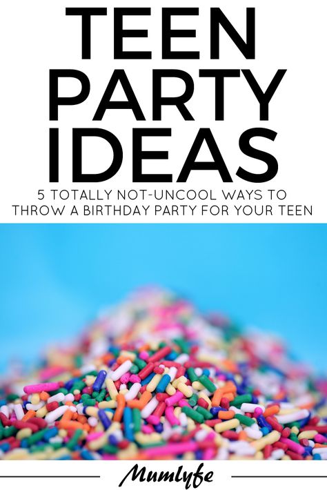 Totally Not-Uncool Teen birthday party ideas Bday Activities Teens, Birthday Party Craft Ideas For Teens, Fun Teen Birthday Party Ideas, Birthday Party Teen Games, Things To Do At Birthday Parties For Teens Fun Games, Teen Birthday Party Ideas, Teen Girl Birthday Party, Indoor Birthday Parties, Outdoors Birthday Party