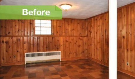 Whitewashing 1950s varnished knotty pine...??? Whitewash Knotty Pine Walls, Painted Knotty Pine Walls, Wood Paneling Walls, Dark Wood Paneling, Knotty Pine Ceiling, Paneling Walls, Vintage Basement, Wood Paneling Living Room, Knotty Pine Paneling