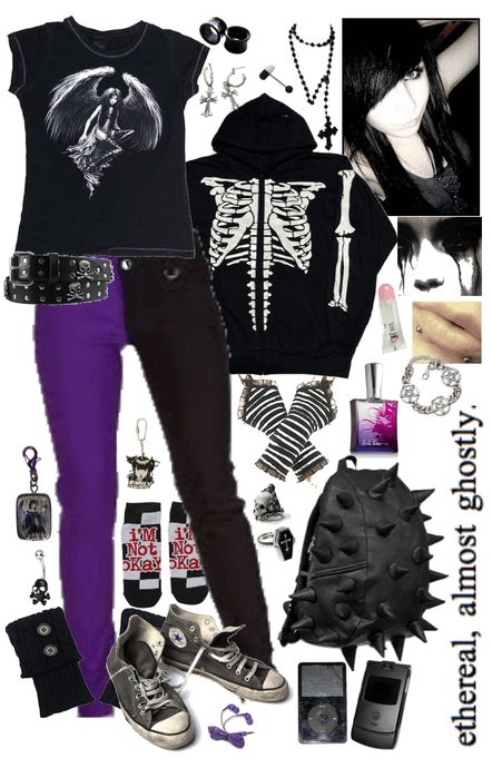 2012 Scene Outfits, Emo Scene Aesthetic Outfits, Scene Emo Outfits 2000s, Goth Outfits For School, Emo Girl Outfits 2000s, Scenemo Outfits Masc, Scene Outfits Polyvore, Scene Kid Outfits, Emo Outfits For Girls