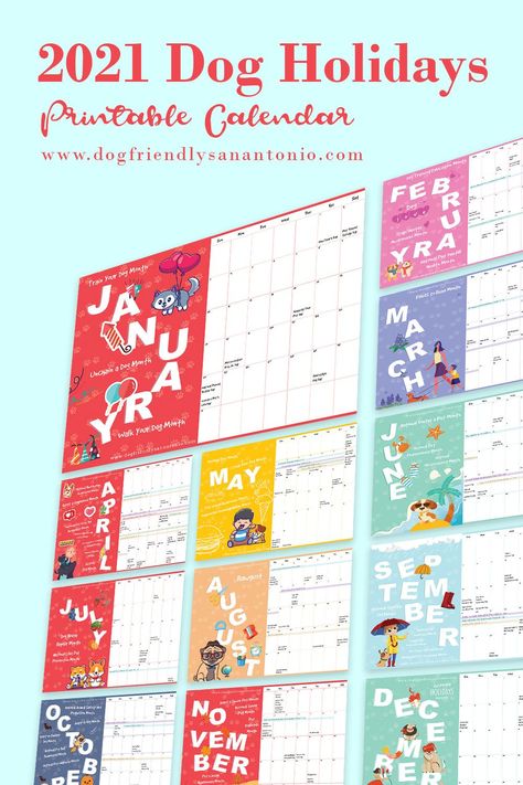 There are dozens of holidays to celebrate all things dog throughout the year, find them all and download our 2021 dog holidays printable calendar here. National Dog Week, National Mutt Day, Calendar Design Inspiration, Custom Dog Gifts, Dog Birthday Gift, Puppy Day, Assistance Dog, Pet Businesses, Pet Photographer