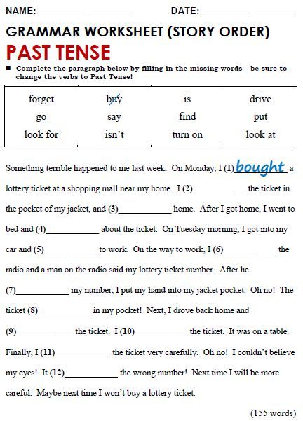 English Grammar Worksheets For Grade 4 Tenses Simple Past Tense Worksheet, Simple Present Tense Worksheets, Tense Worksheet, Past Tense Worksheet, English Grammar Test, Tenses Grammar, English Grammar Exercises, Simple Present Tense, Simple Past Tense