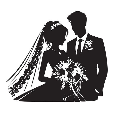 Couples Silhouette, Marriage Painting, Laser Products, Glass Etching Designs, Bride And Groom Silhouette, Love Radio, Couple Wedding Dress, Engagement Mehndi Designs, Couple Silhouette