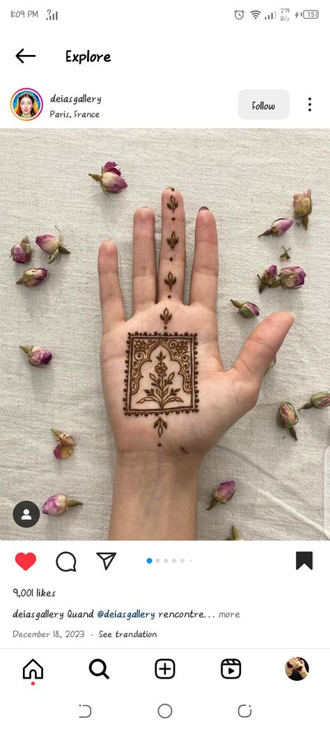 Henna Inspired Tattoos, Henna Tattoo Kit, Henna Tattoo Designs Hand, Henna Art Designs, Simple Henna Tattoo, Latest Henna Designs, Mehndi Design Pictures, Clay Artist, Very Simple Mehndi Designs