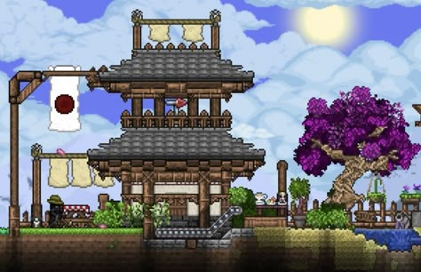 Terraria garden zen Terraria Japanese, Terraria Garden, Terraria Memes, Terraria Party, Terraria Houses, Terraria Game, Terrarium Base, Terraria Tips, Terraria House Ideas