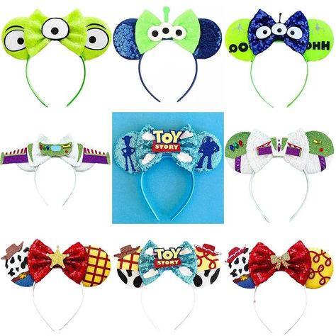 Toy Story Headband, Mickey Mouse Ears Headband, Mickey Mouse Ears, Bow Hair Accessories, Disney Ears, Bow Hair, Ear Headbands, Mouse Ears, Girls Headbands