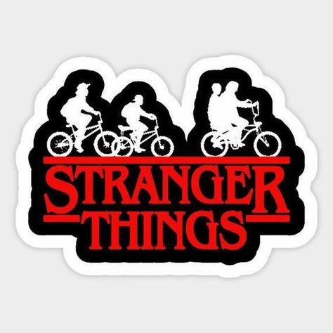 digital stickers stranger things | Stranger things sticker, Stranger things, Stranger things logo Starnger Things, Stranger Things Logo, Homemade Stickers, Stranger Things Kids, Tumblr Stickers, Stranger Things Wallpaper, Stranger Things Netflix, Vinyl Sticker Paper, Bob Ross