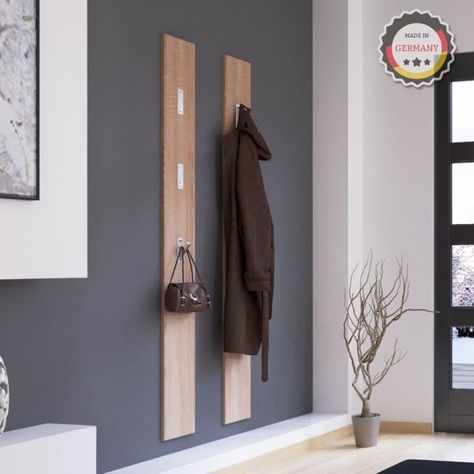 30 Super Cool Coat Rack Ideas You’ll Want In Your Home - Engineering Discoveries Home Engineering, Small Space Interior Design, Home Entrance Decor, Coat Rack Wall, Entrance Decor, Wardrobe Design, House Entrance, Interior Design Trends, Living Room Interior