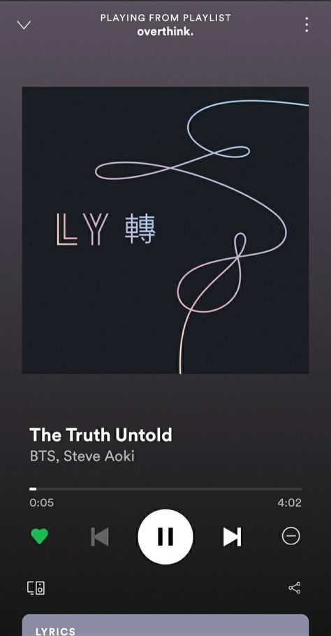 Spotify Play, Bts Spotify, Spotify Icon, Truth Untold, Play Music, The Truth, Bts, Incoming Call Screenshot, Music