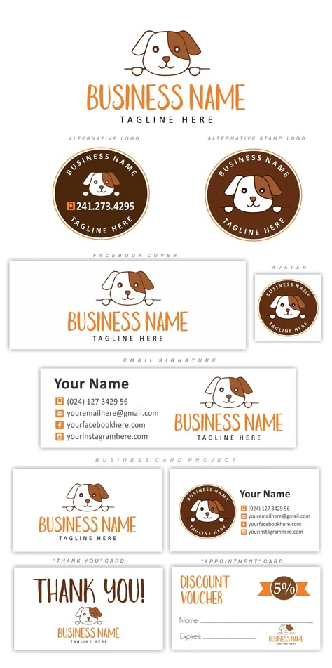 "Looking for a professional vision and marketing, but you're working within a small business budget? So, the premade logo package is perfect solution to have a quality logo and brand materials at an affordable price! HOW TO ORDER: After your payment please send me the needed information into the \" Notes to seller\" section or via Etsy messages : 1. Business name (the name that will be displayed in your logo) 2. Tagline (the short text or a word that will be under your name - for example: photog Pet Grooming Logo, Animal Branding, Life Coach Logo, Health Kit, Pet Shop Logo, Dog Logo Design, Marketing Kit, Pet Logo, Logo Animal