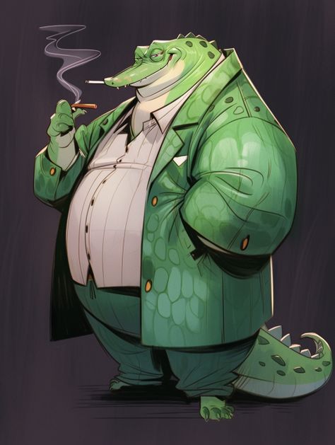 Anthro Alligator, Crocodile Character Design, Npc Ideas, Mob Boss, D&d Dungeons And Dragons, Girls Characters, Dnd Characters, Cartoon Design, Fantasy Character Design