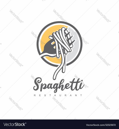 Pasta Logo Design Ideas, Pasta Logo Design, Eco Friendly Logo Design, Pasta Logo, Italian Restaurant Logos, Spaghetti Design, Korean Fonts, Eco Friendly Logo, Italian Spaghetti