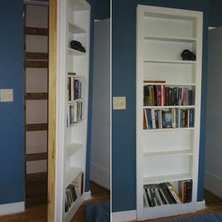 Build Naturally...Blog End Of Hall Cabinet, Closet Bookshelves, End Of Hallway, Bookshelf Door, Lime Plaster, Door Shelf, Natural Building Materials, Hallway Closet, Living Roofs