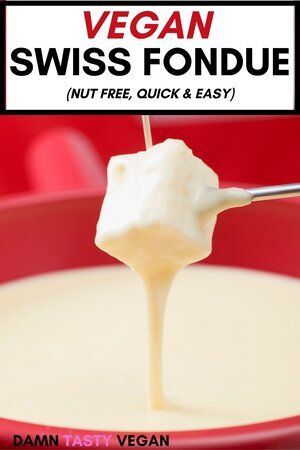 Dairy Free Fondue, Vegan Fondue, Swiss Fondue, Steamed Potatoes, Fondue Recipe, Fondue Recipes, Dairy Free Cheese, Steamed Broccoli, How To Cook Potatoes