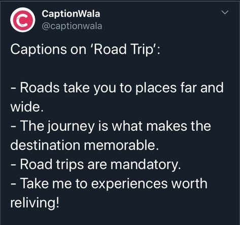 Roadtrip Captions, Road Captions, Road Trip Captions For Instagram, Road Trip Captions, Trip Captions, Social Media Captions, Song Captions, Travel Captions, Ig Captions