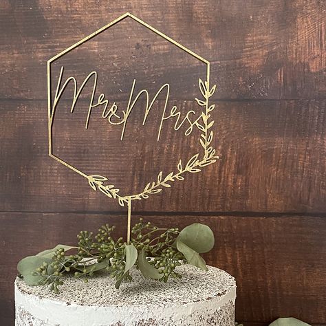 Geometric Cake Topper, Rose Gold Cake Topper, Geometric Wedding Cakes, Pink Cake Toppers, Silver Cake Topper, Mr Mrs Cake Toppers, Gold Cake Topper Wedding, Geometric Cake, Floral Cake Topper