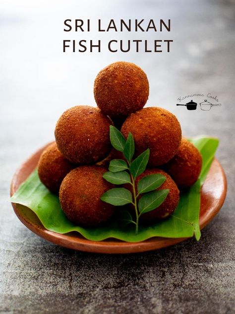 Sri Lankan Cutlets, Sri Lankan Fish Cutlets, Sri Lankan Fish Curry Recipes, Fish Cutlets Indian, Fish Cutlet Recipe, Sri Lankan Food Recipes, Fish Appetizers, Kannamma Cooks, Guest Recipes