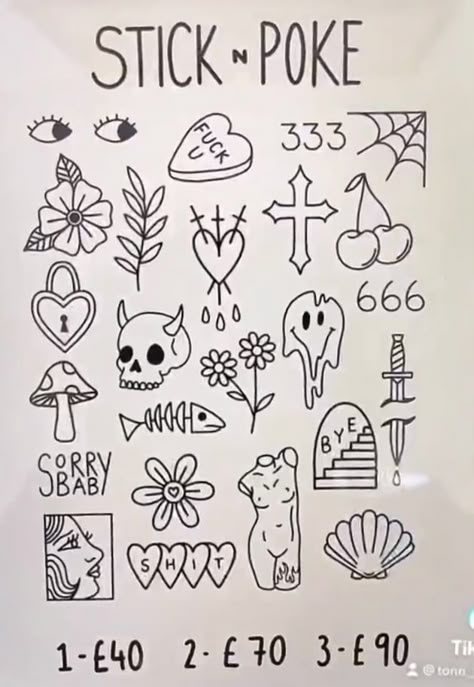 Tattoo Ideas Doodles, Pen Tattoo Ideas, Doodles On Hand, Easy Tattoos To Draw, Hand Aesthetic, Doodles Cute, Stick Poke Tattoo, Beginner Tattoos, Pen Tattoo