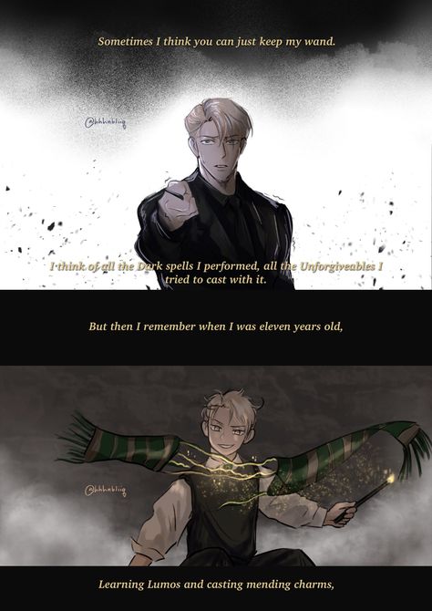 Draco Malfoy Fanart, Harry Potter Friends, Drarry Fanart, Harry Potter Illustrations, Gay Harry Potter, Harry Potter Artwork, Harry Potter Comics, Draco Harry Potter, Harry Potter Draco Malfoy