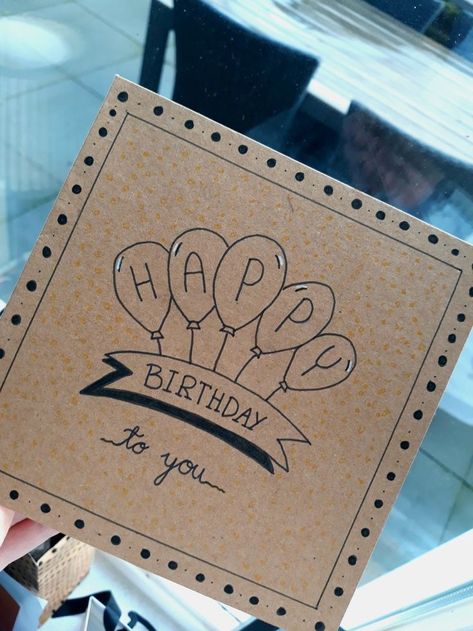 Anniversaire Diy, Birthday Card Drawing, Diy Wedding Gifts, Handmade Birthday Gifts, Bday Cards, Birthday Crafts, Card Drawing, Birthday Cards Diy, Gifts Cards