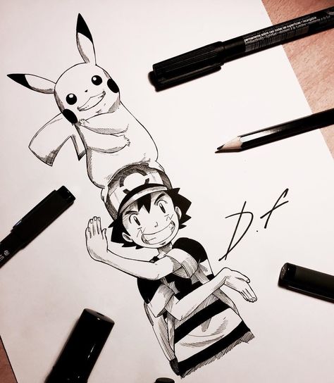 Follow us for more Unique One Piece fan Tshirt and Hoodies link shop in my profile | Credit david_._freeman: Hi guys Freeman here! Ash and Pikachu DONE   Hope you guys like it.  See you tomorrow! #animedraw #mangaartist #illustration #pokemon #otaku #manga #pokemongo #ナルト #ashtonkutcher #itachi #pikachu #nintendo #uzumaki #pokemony #art #anime #artist #animeartist #pikachu #animeart #naruto #animedrawing #sketch #uchihaclan #drawing #narutoshippuden #narutocosplay #dragonball #narutofan #mangaka Ash And Pikachu, Anime Artist, List Of Characters, Hope You, Pen And Pencil, Naruto Cosplay, Random Drawings, Pen Sketch, Manga Artist